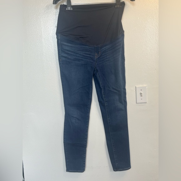 2 madewell Maternity Skinny black and blue jeans - Picture 3 of 16